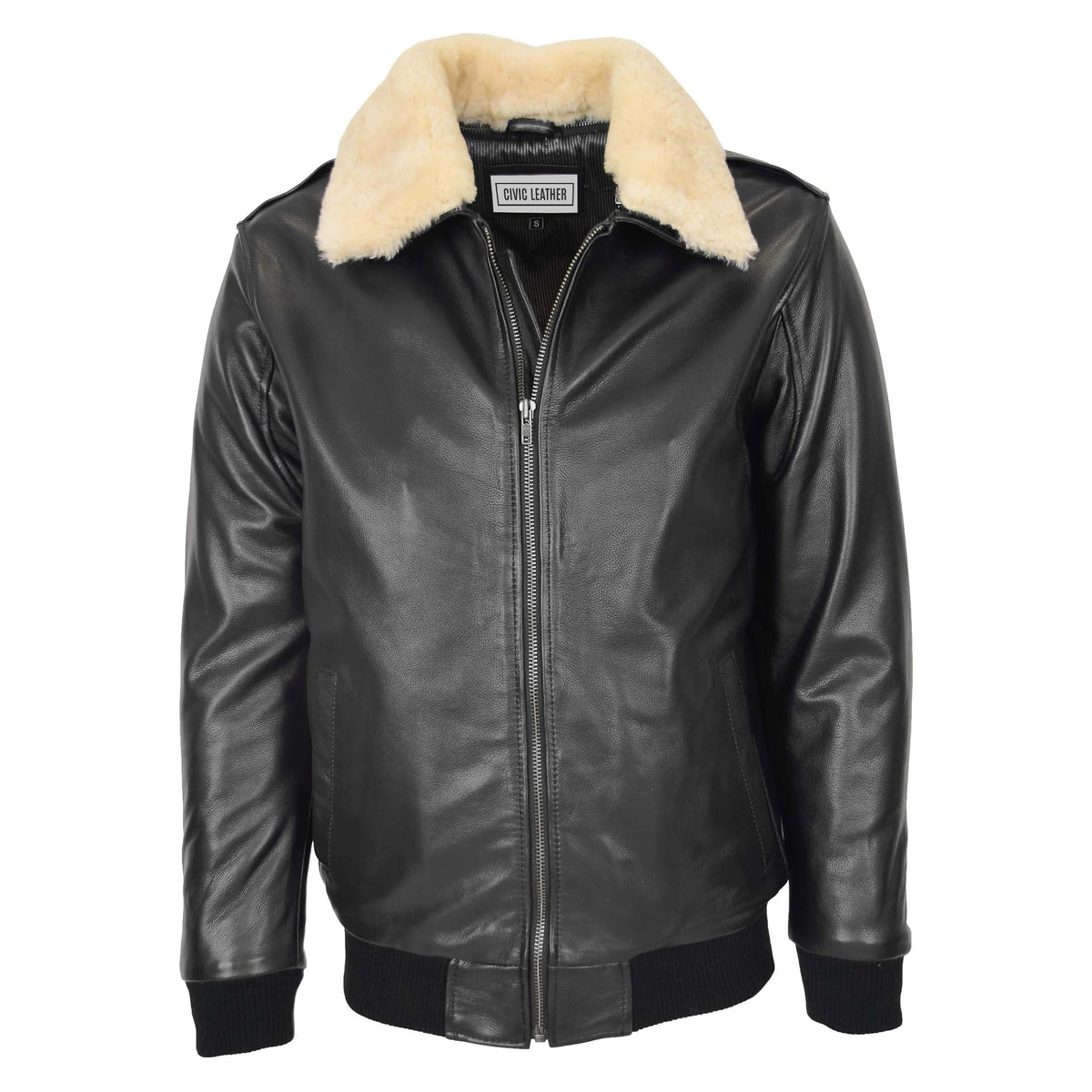 Mens Bomber Leather Jacket