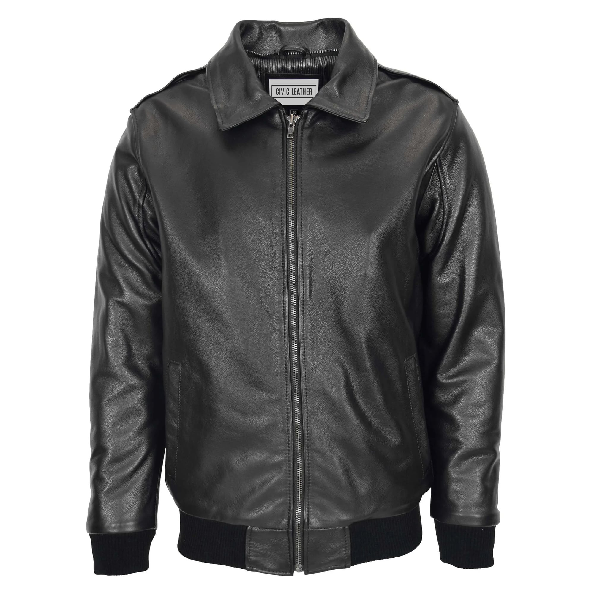 Mens Bomber Leather Jacket