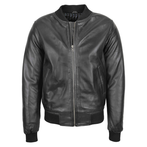 MA1 Leather Bomber Jacket