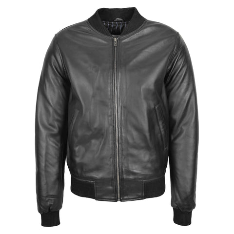 MA1 Leather Bomber Jacket