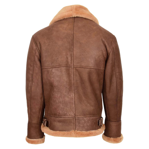 Vintage Sheepskin Aviator B3 Jacket Felix Tan