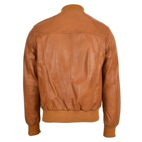 MA1 Leather Bomber Jacket Ryan Tan