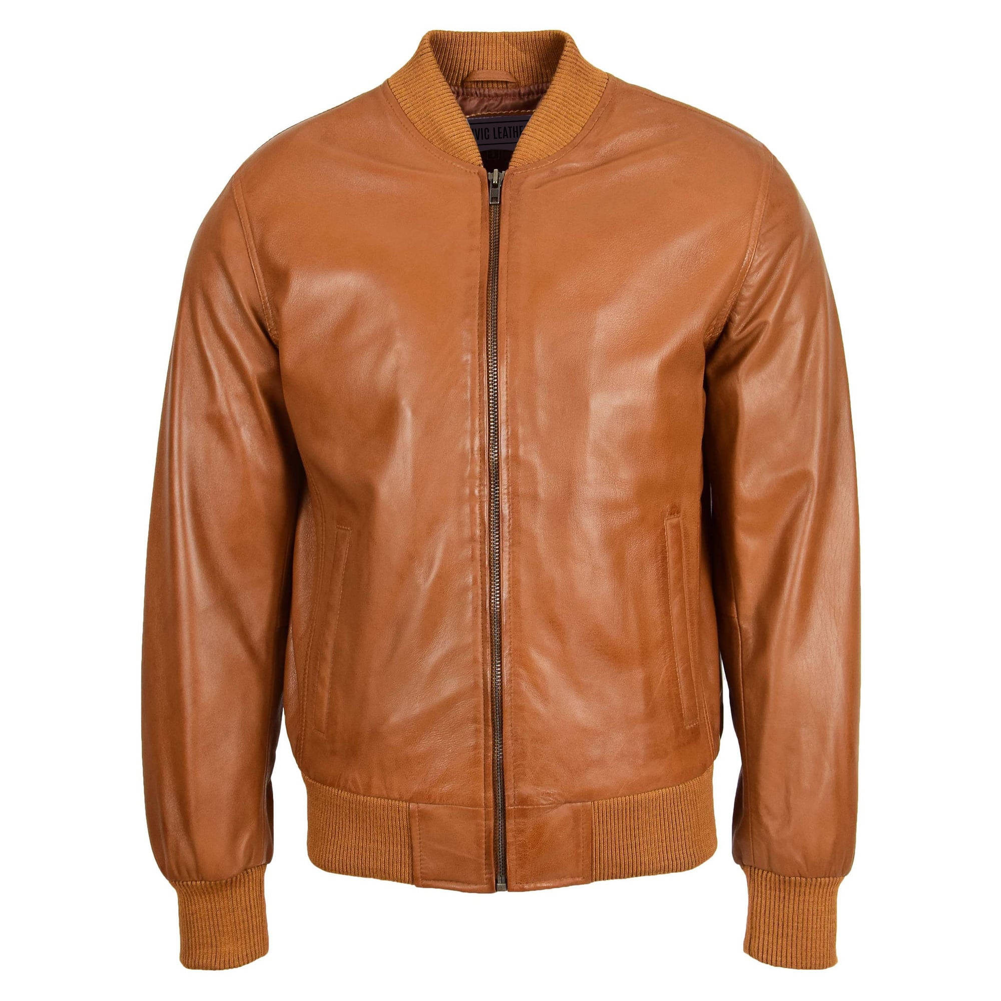 MA1 Leather Bomber Jacket Ryan Tan