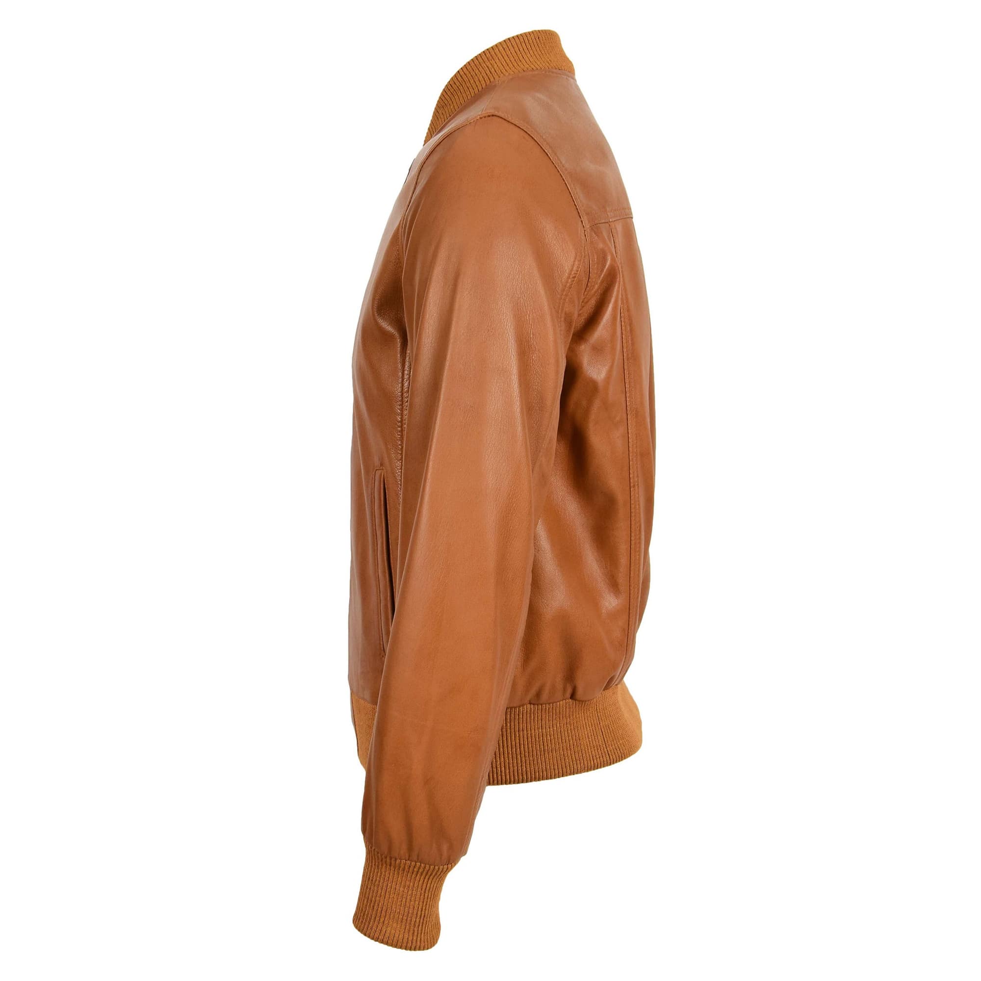 MA1 Leather Bomber Jacket Ryan Tan