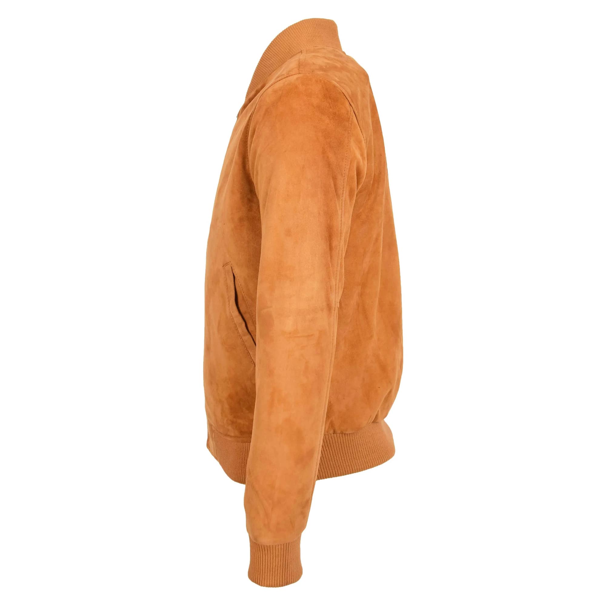 Mens Suede MA-1 Bomber Jacket Trevor Tan