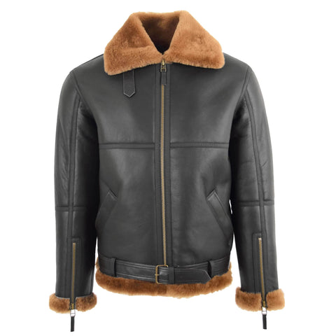 Original RAF Flying Sheepskin Jacket Tyler Brown Ginger