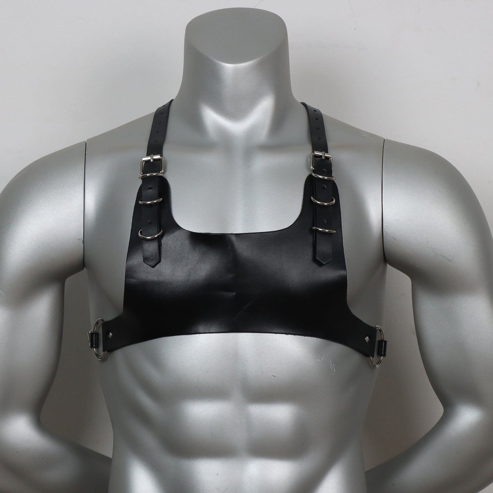 Chest harness BDSM Men's Leather harness Jim Black