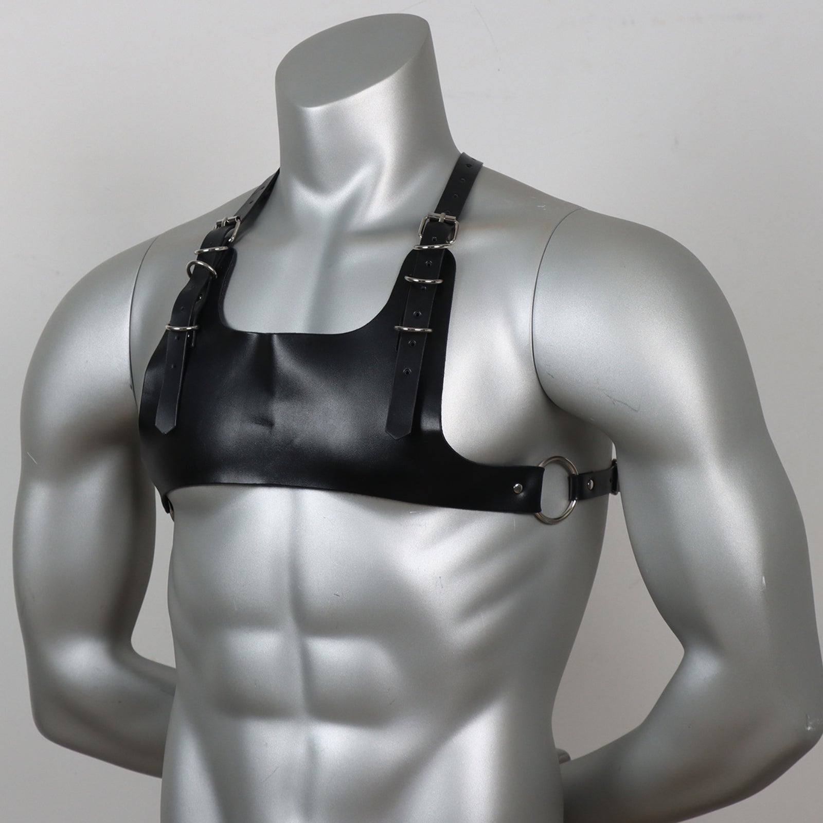 Chest harness BDSM Men's Leather harness Jim Black