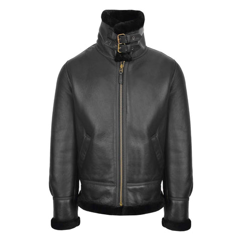 Men's Classic B3 Original Sheepskin Jacket Black