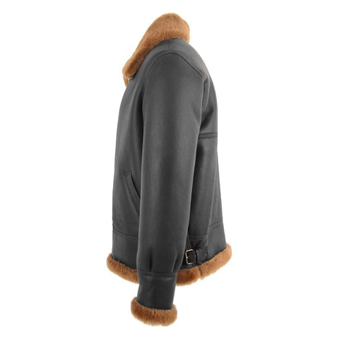 Men's Classic B3 Original Sheepskin Jacket Brown Ginger