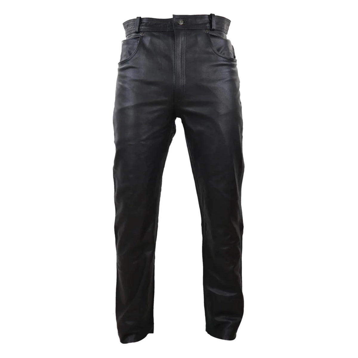 Men's Jeans Hide Leather Trousers Biker Racing Classic