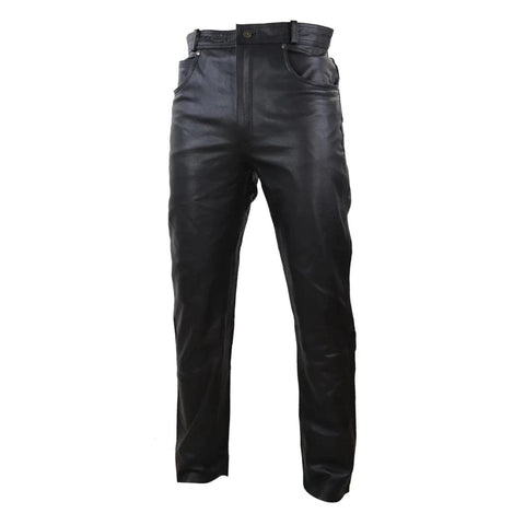 Men's Jeans Hide Leather Trousers Biker Racing Classic