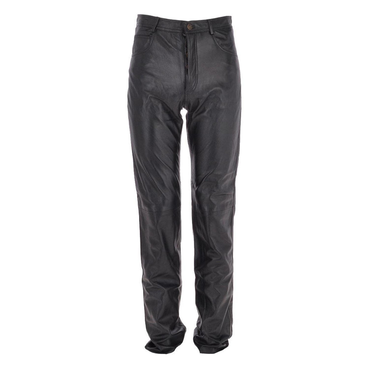 Soft Leather Men's Leather Trousers Black