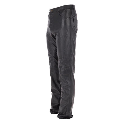 Soft Leather Men's Leather Trousers Black