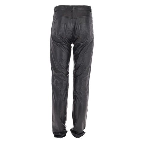 Soft Leather Men's Leather Trousers Black