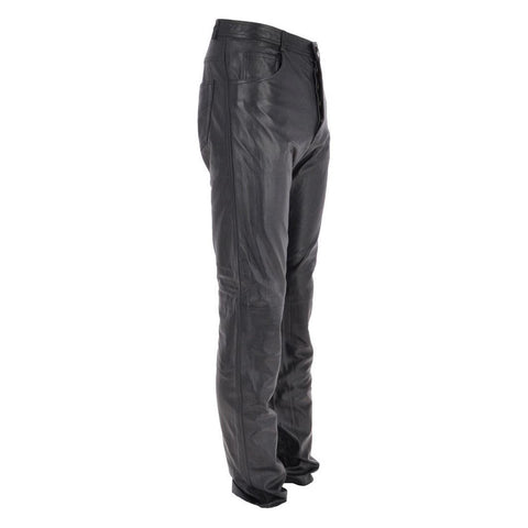 Soft Leather Men's Leather Trousers Black