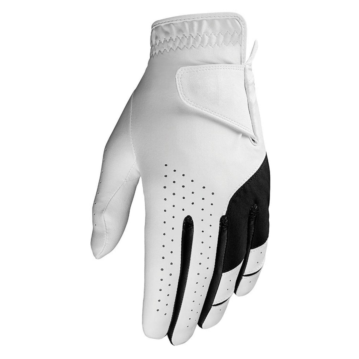 Mens Weather Spann Leather Golf Glove White