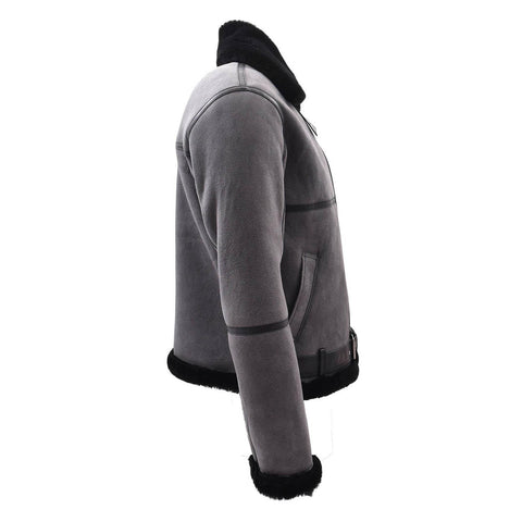 Original RAF Flying Sheepskin Jacket Tyler Grey Black Shearling