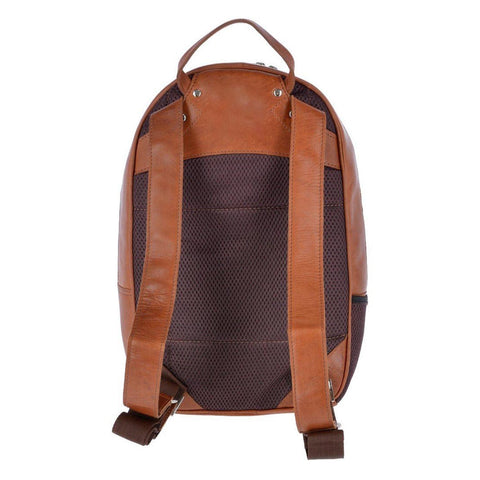 Unisex Leather Oily Hunter Backpack Tan