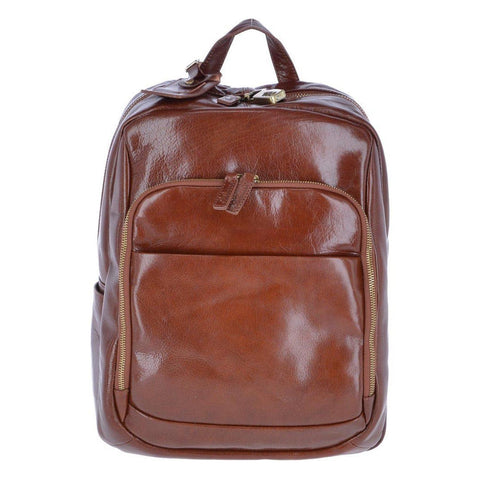 Vegetable Tanned Leather Backpack Chestnut