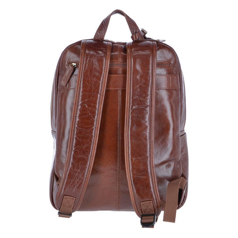 Vegetable Tanned Leather Backpack Chestnut