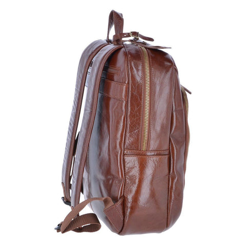 Vegetable Tanned Leather Backpack Chestnut