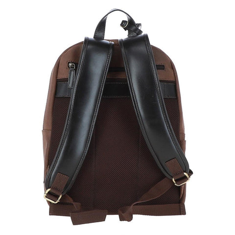 Vegetable Tanned Leather Backpack Oily Brown