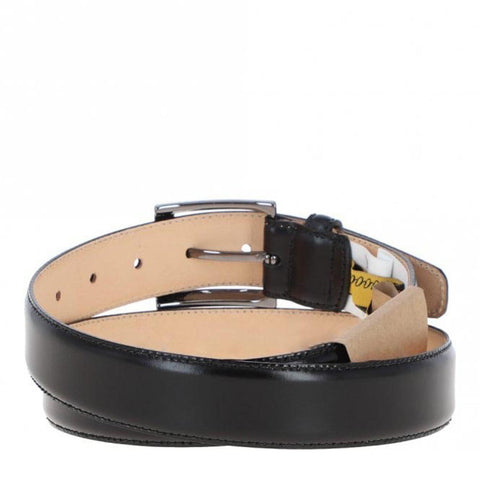 Men's Chino Leather Belt Black