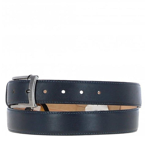 Men's Chino Leather Belt Navy