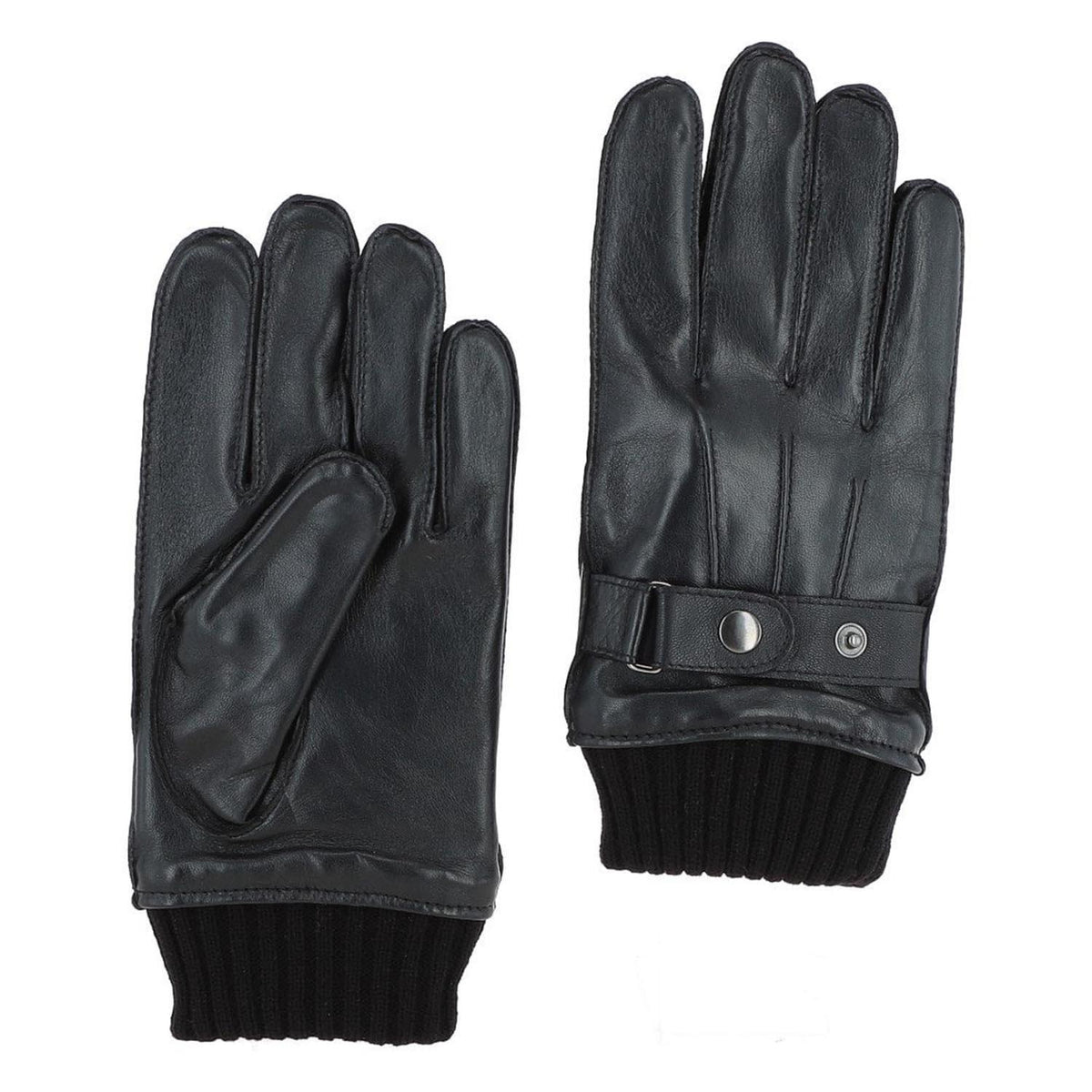 Men's Real Leather Gloves Black