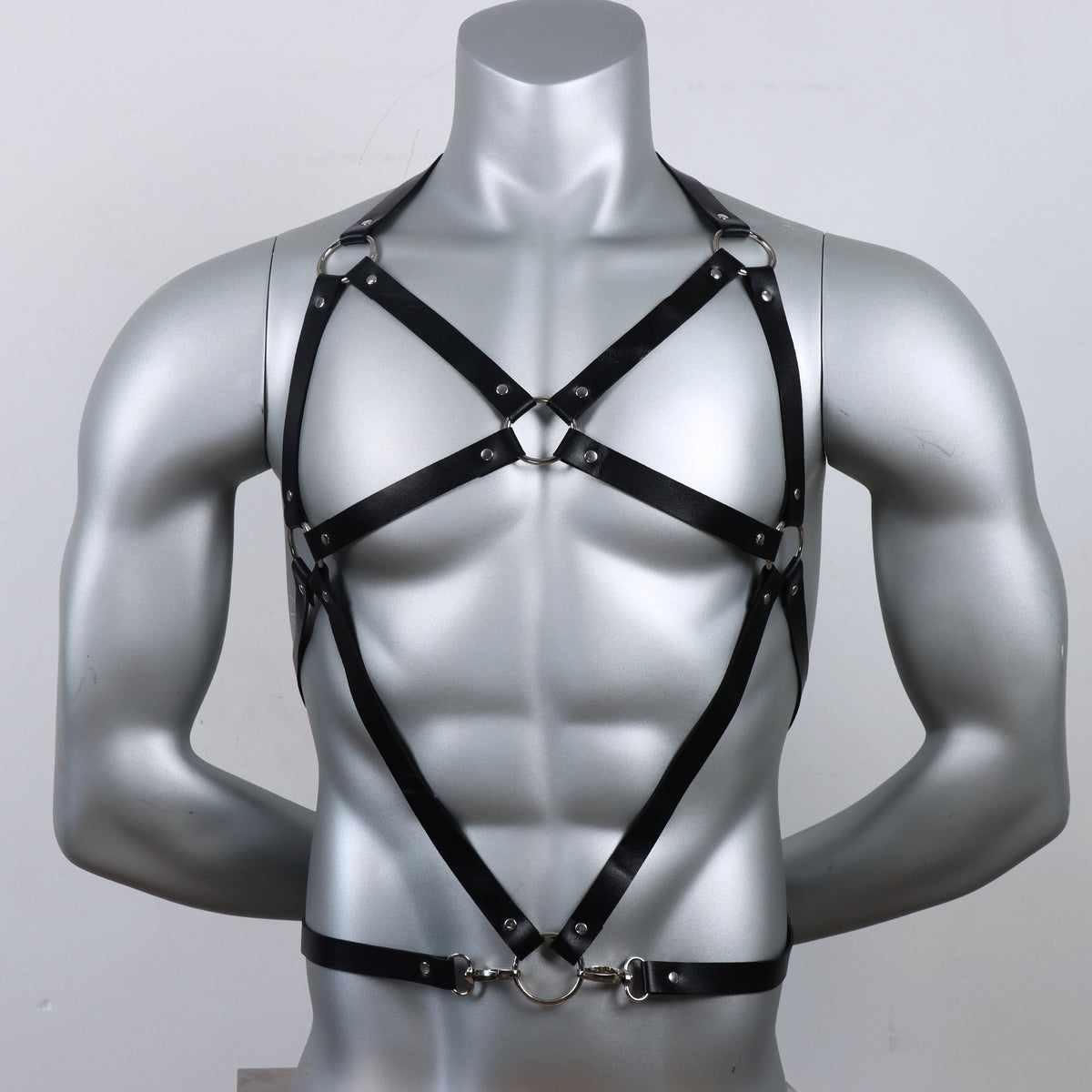 Comfortable Fetish Men's Leather Harness Nova Black