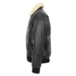 G1 leather bomber jacket Aviator Style Jarrod Black
