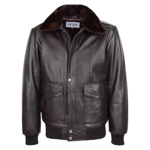 G1 leather bomber jacket Aviator Style Jarrod Brown